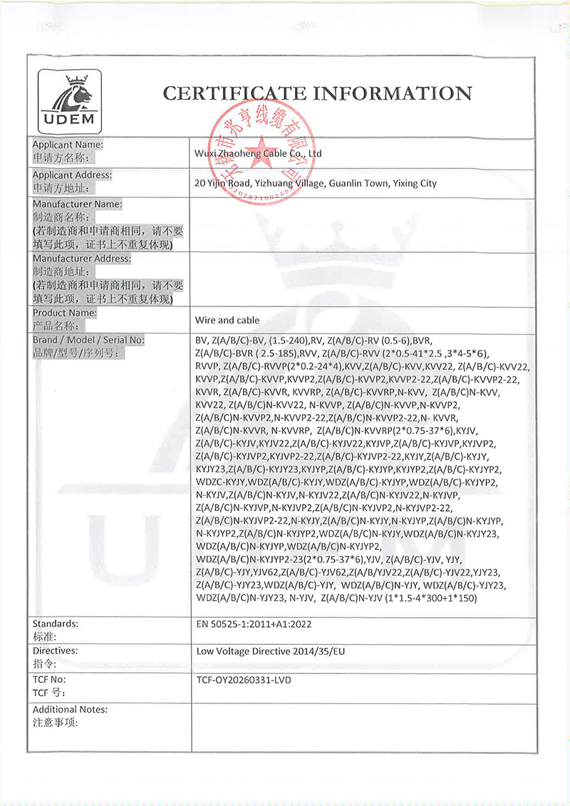 UDEM欧盟认证
